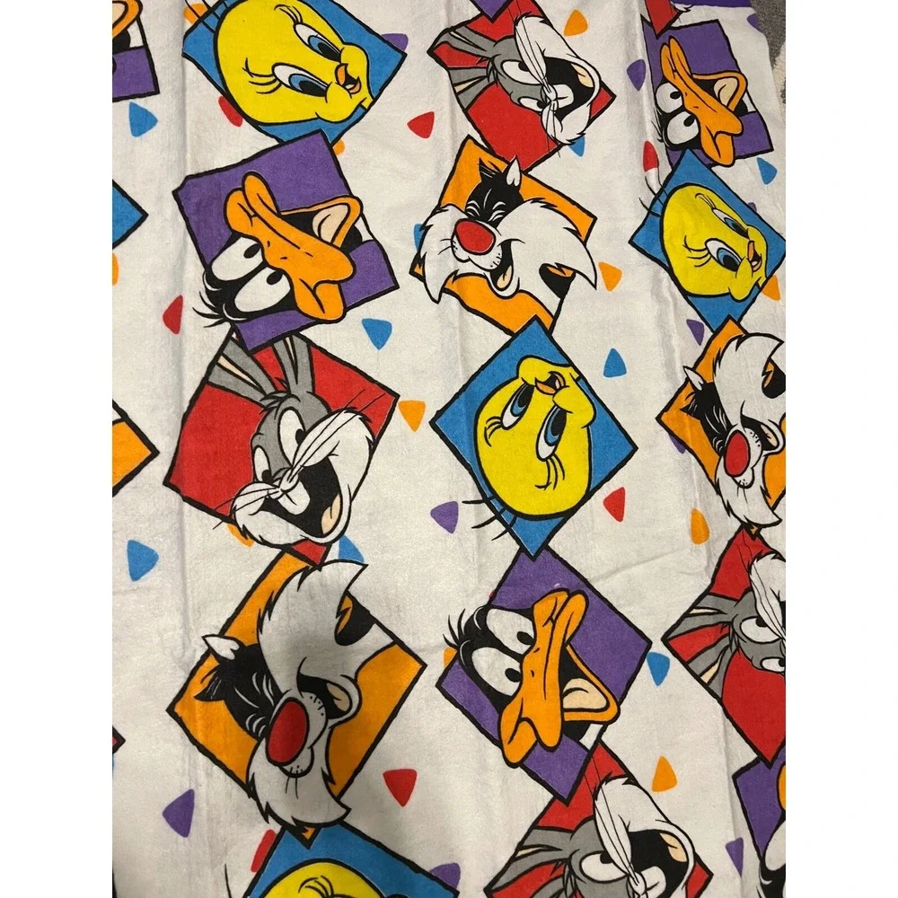 Vintage‎ Looney Tunes 1994 Toddler Blanket Bedspread 45